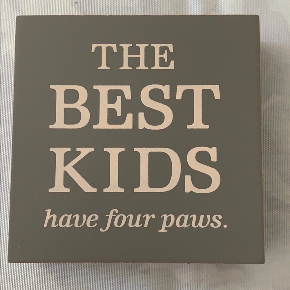 Hallmark 4x4 plaque.NWT